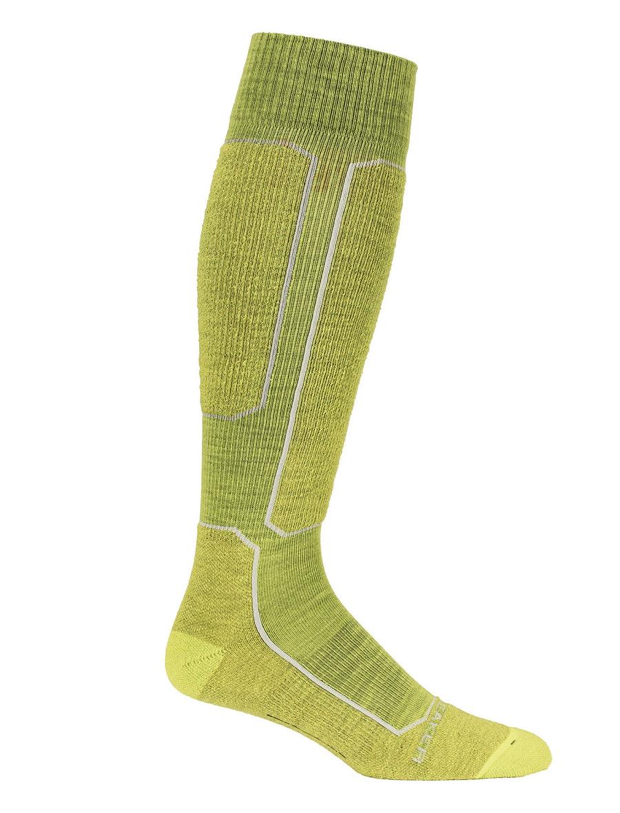 Chaussettes Icebreaker Merino Ski+ Light Over the Calf Homme Vert | FR 1012KORI